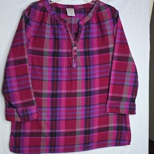 Blair Soft Flannel Popover Shirt Sustainable Cottagecore Mori-Earthy Lagenlook